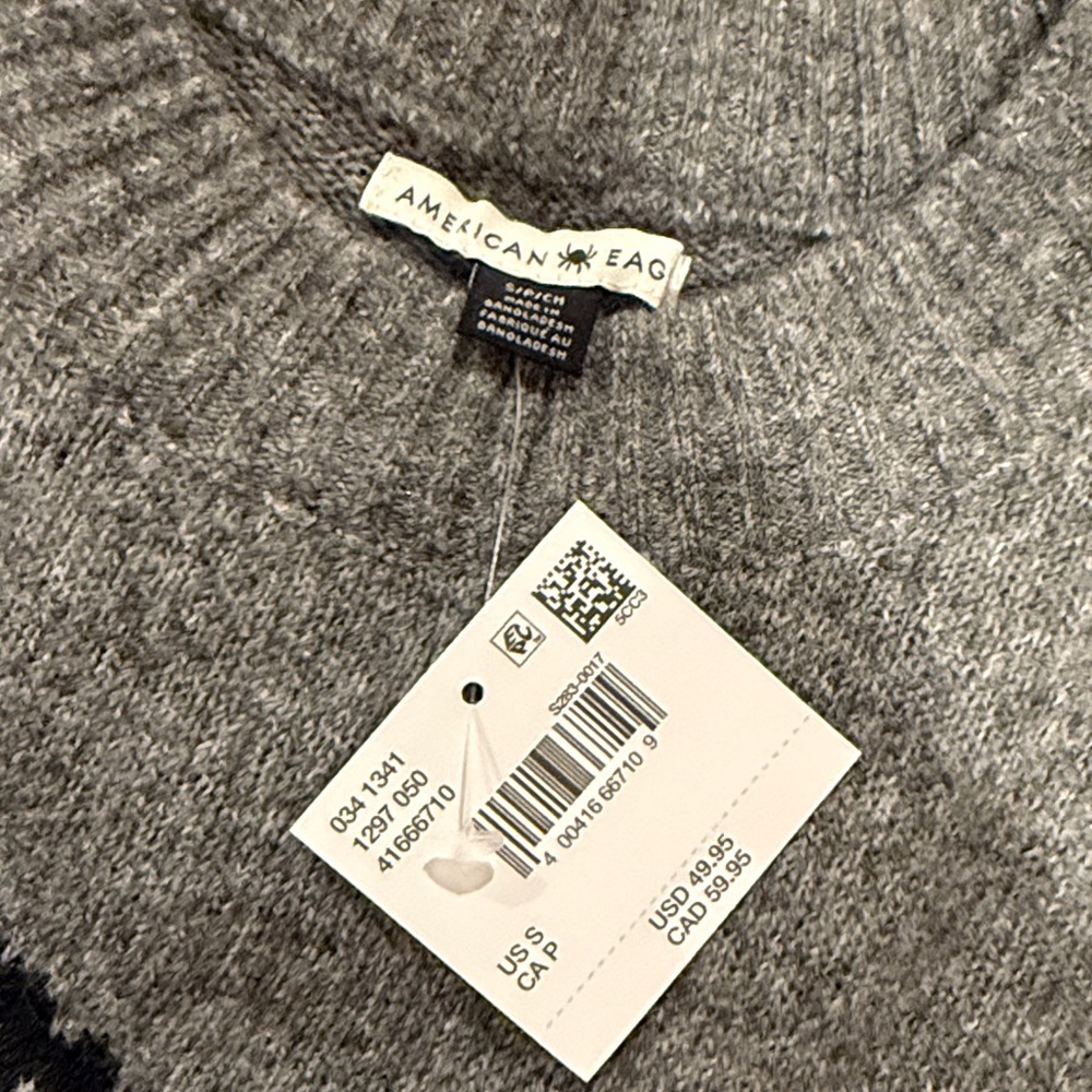 American Eagle Outfitters Gray Knit Sweater - Picture 2 of 2